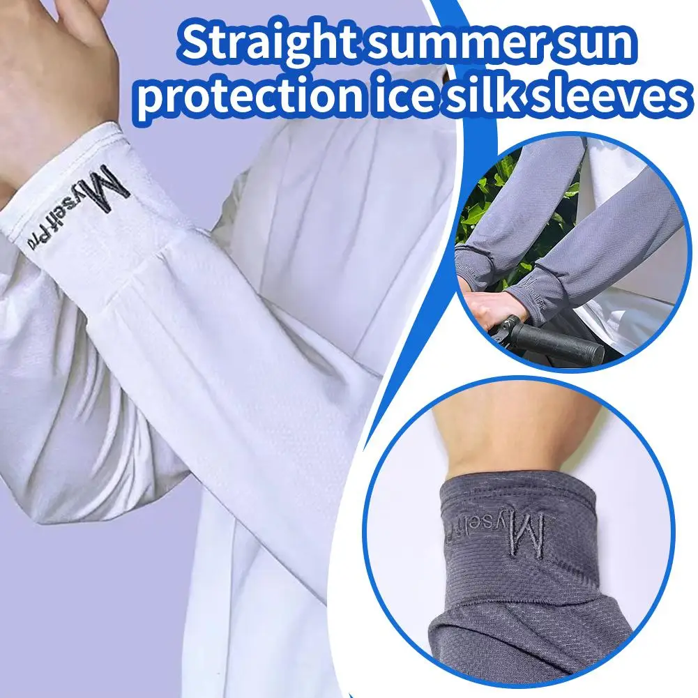 Manchons de protection solaire en fer à cheval pour la conduite, gants de glace, tissu de protection UV, bras respirant, extérieur, 1 paire