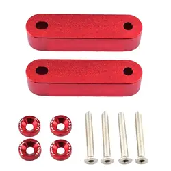 Hood Spacers Aluminum Alloy Modification Kit Space Riser Hood Spacers Sturdy Engine Hood Ventilation Spacer For Efficient