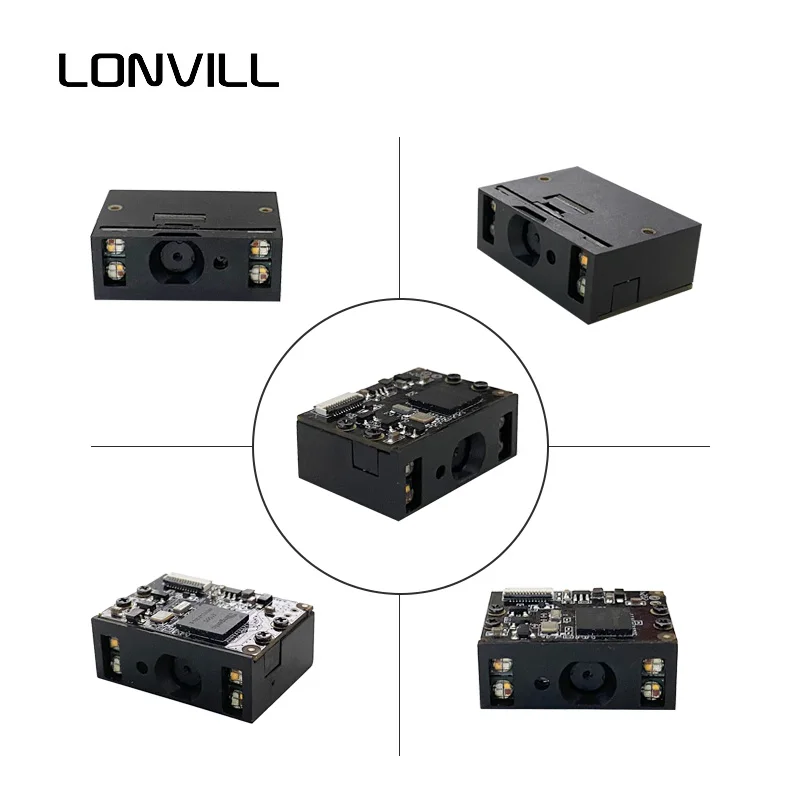Industrial High Speed 1d / 2d Codes Reader Mini Scanner Module Embedded Fixed Mount Barcode Scanner Engine