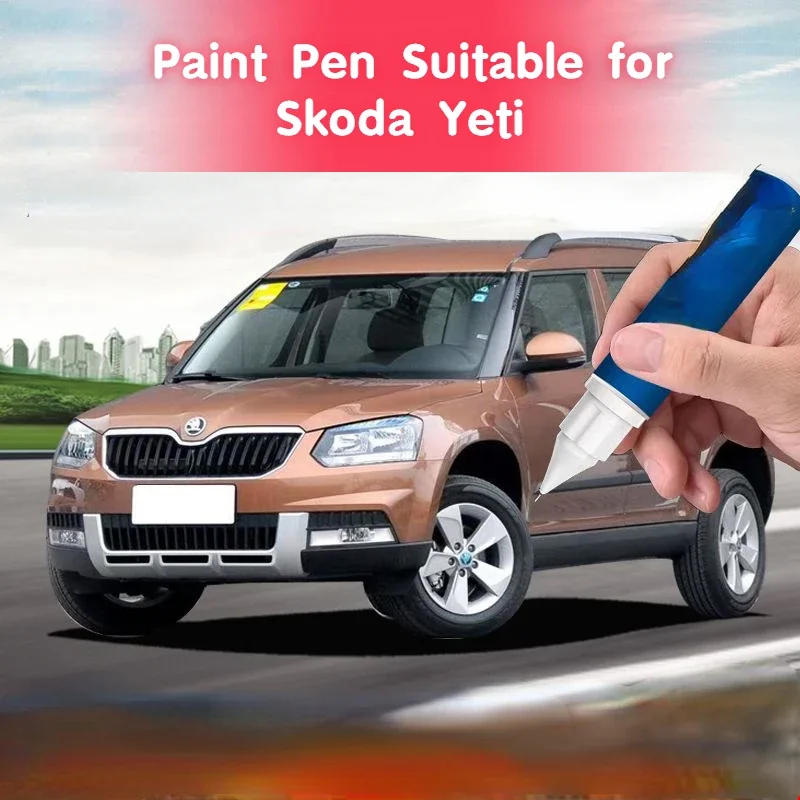 

Paint Pen Suitable for Skoda Yeti Car Paint Fixer Gobi Brown Polar White Original Paint Scratch Fabulous Repair Product Paint-Me