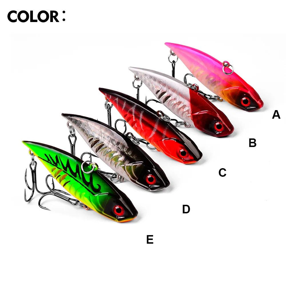 PROBEROS 6.5cm 11g Sinking Fishing Lure Lipless Crankbaits Hard Artificial VIB Vibration Bait All Depth Winter Ice Fishing