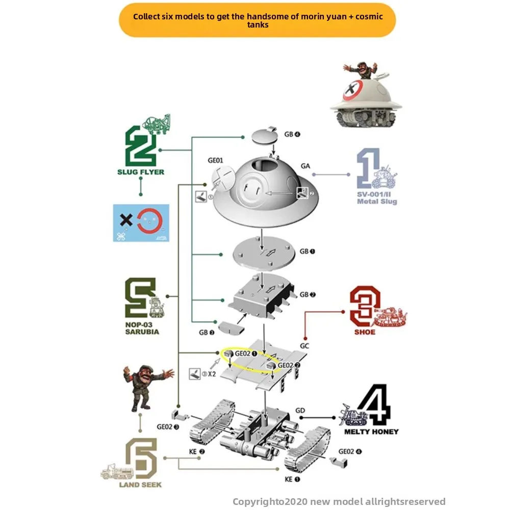New Era Model Alloy Bullet X Series Assembly Small Scale Tank Aircraft Truck Captive Doll Thunder Model Play