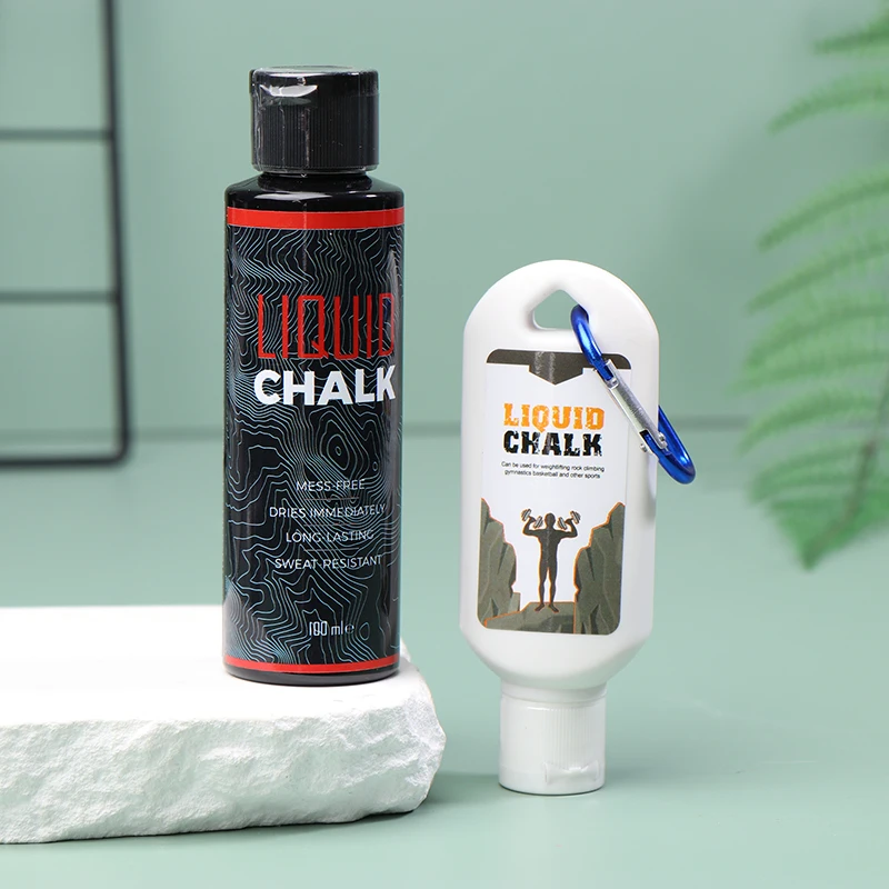 50/100 مللي مسحوق المغنيسيوم السائل الطباشير اللياقة البدنية رفع الأثقال كريم مضاد للانزلاق يحسن قبضة رفع الأثقال تسلق الصالة الرياضية #5