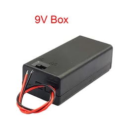 5Pcs 9V Battery Holder 9V Box 9V Battery Clip Holder With Wire Lead ON/OFF Switch Cover 9V Battery Case