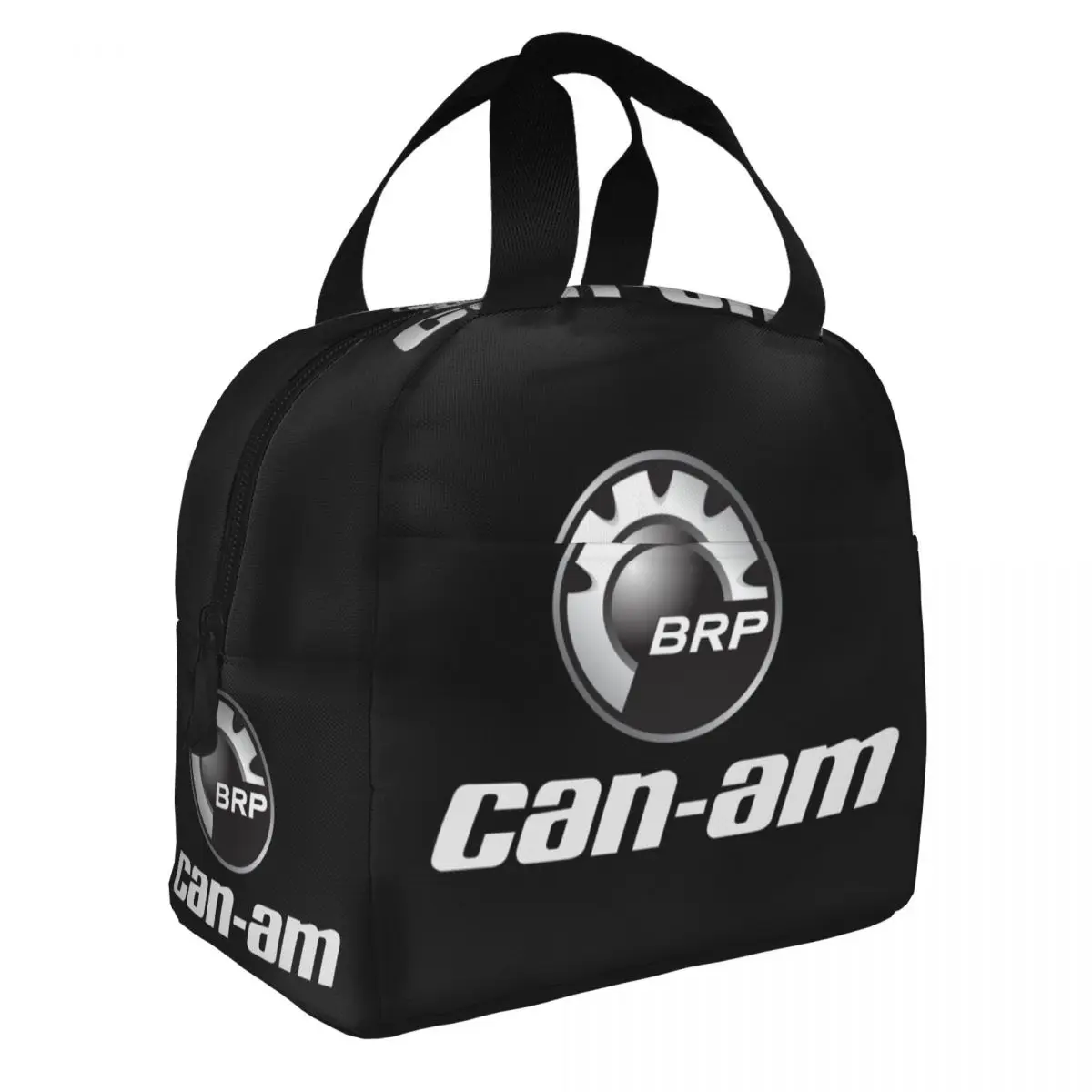 Custom BRP Can-Am Print Insulated Lunch Bags for Women Motorcycle Portable Thermal Cooler Food Lunch Box Work School Travel