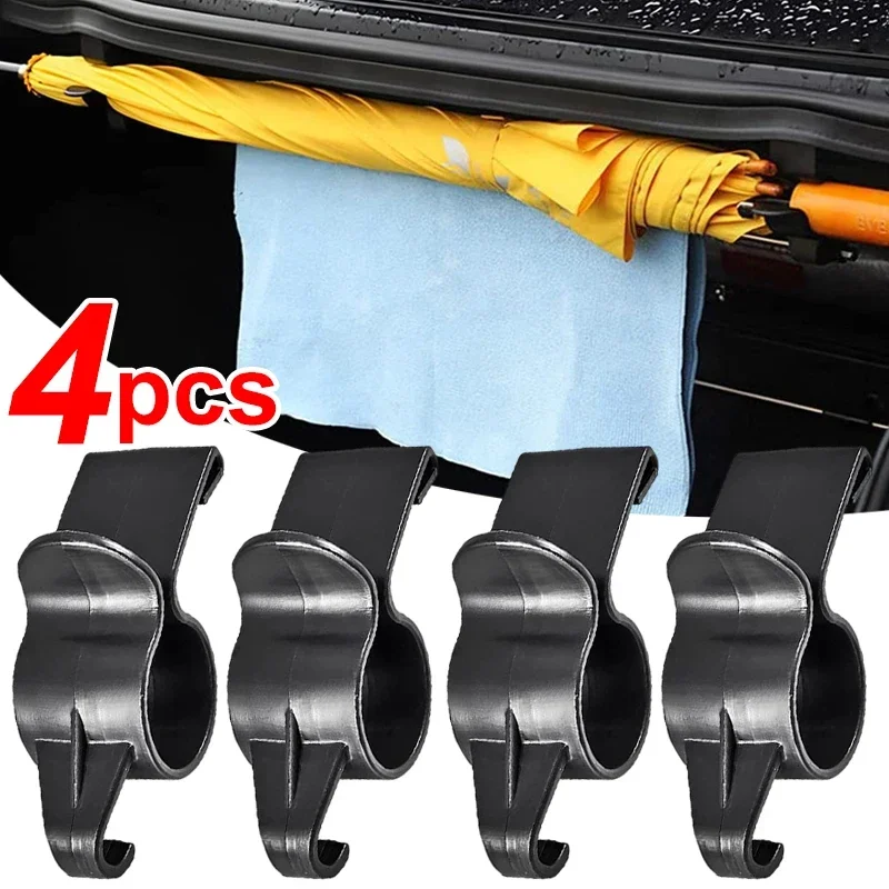 4/1 stücke Auto Regenschirm halter Kofferraum Haken Regenschirm montieren Pflanze Handtuch Haken Auto interne Lagerung Organizer Halter Werkzeuge Universal