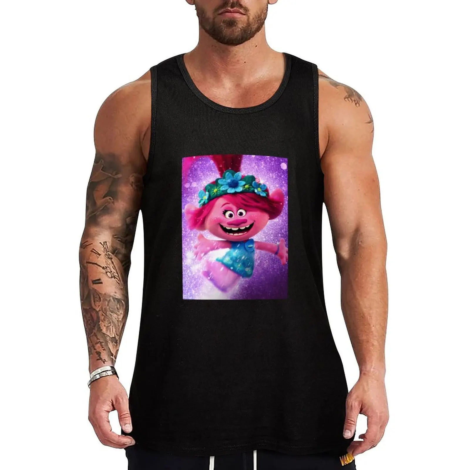 Music Retro Trolls 2 Film Cartoon World Tour Cool Graphic Gifts Tank Top Casual Work Tank Top Utility Sleeveless Shirt