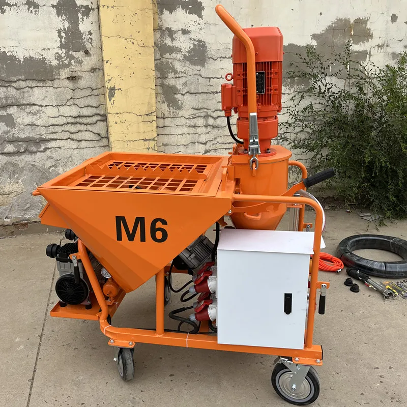 

Small gypsum-based self-leveling delivery pump automatic water mixing and delivery integrated mixer deposit