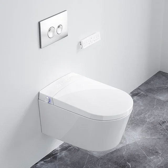 Concealed cistern intelligent wall hung automatic WC wall mounted smart toilet