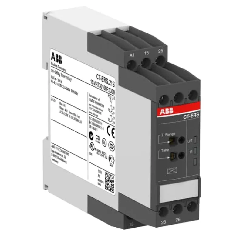 

ABB RELAY CT-ERS.22S,2c/o,24-48VDC,24-240VAC Product ID: 1SVR730100R3300
