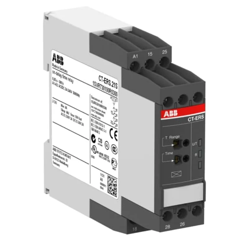 

ABB RELAY CT-ERS.12S,1c/o,24-48VDC,24-240VAC Product ID: 1SVR730100R3100