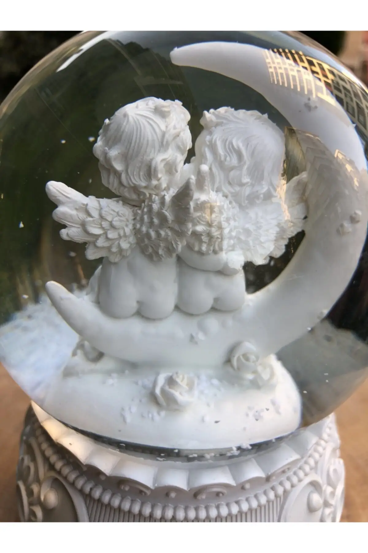 Wind Up Inner Angel Figures Rotating On Its Axis Music Player Decorative Balls Home Office Products Teen Room