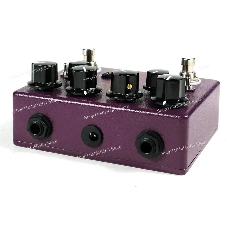 Ly-Rock King of Tone Clone Max Config Dual Overdrive Guitar Effect Pedal Both Sides High Gain