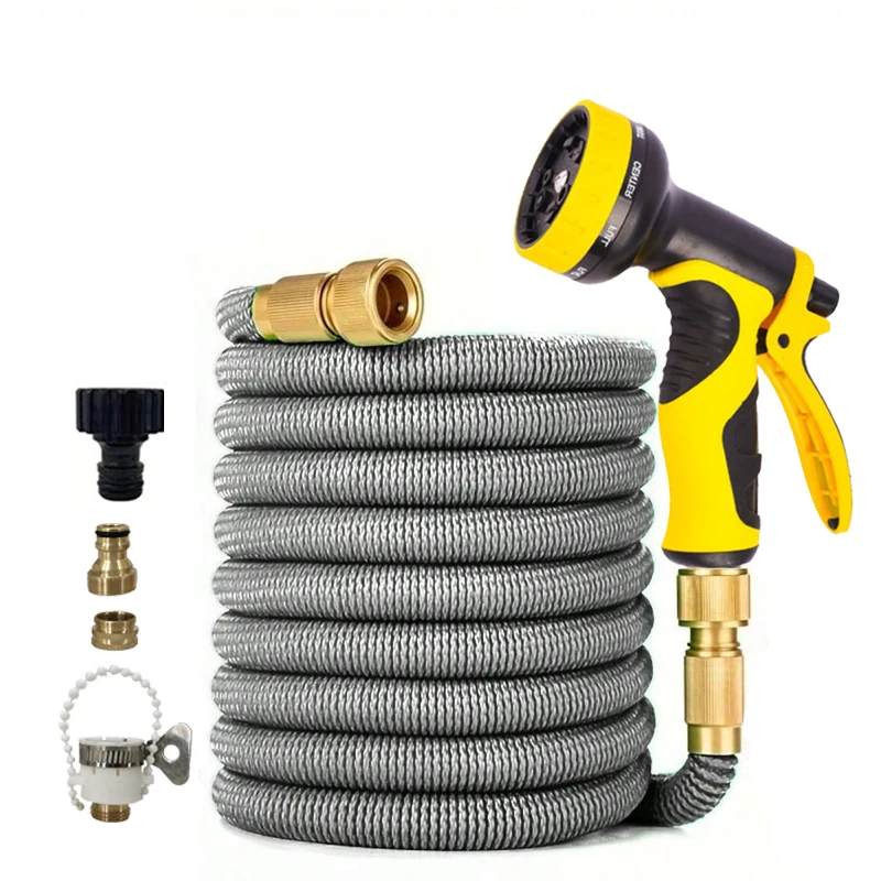 

25ft-125ft Car Wash Magic Hose, Flexible Expandable Garden Hose Reels, Water Hose Pipe Garden Watering and Car Cleaning ﻿