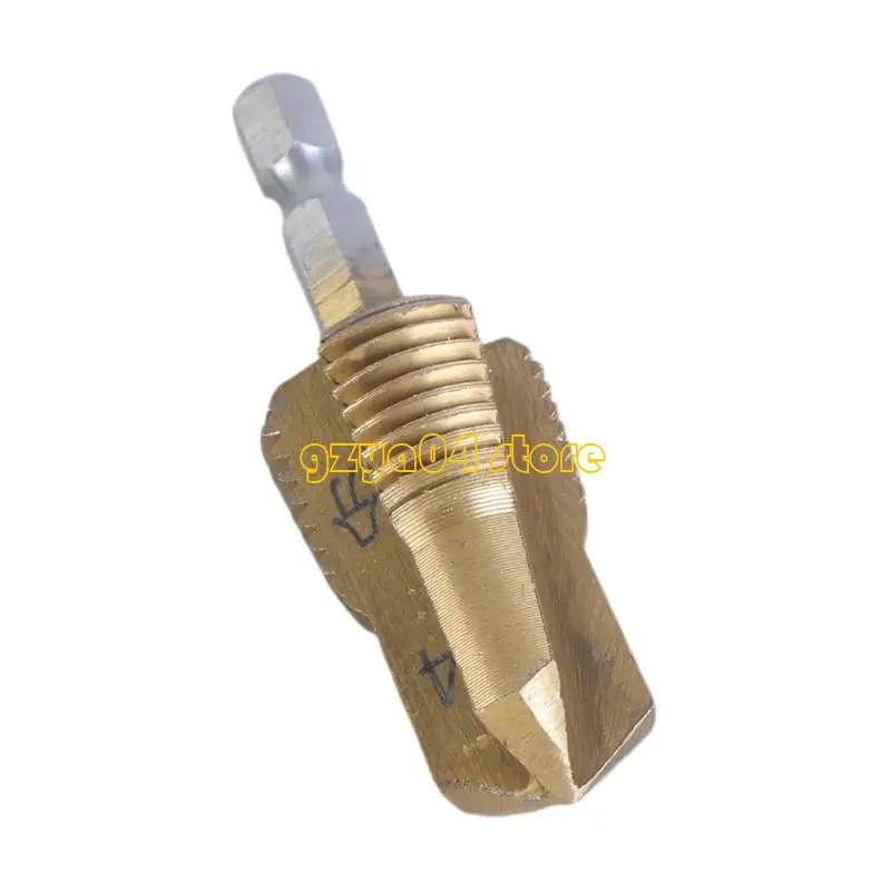 K3KD Pipe Lifting Stepped Drill Bit for 1/2" 3/4" Pipes 1/4 Shank
