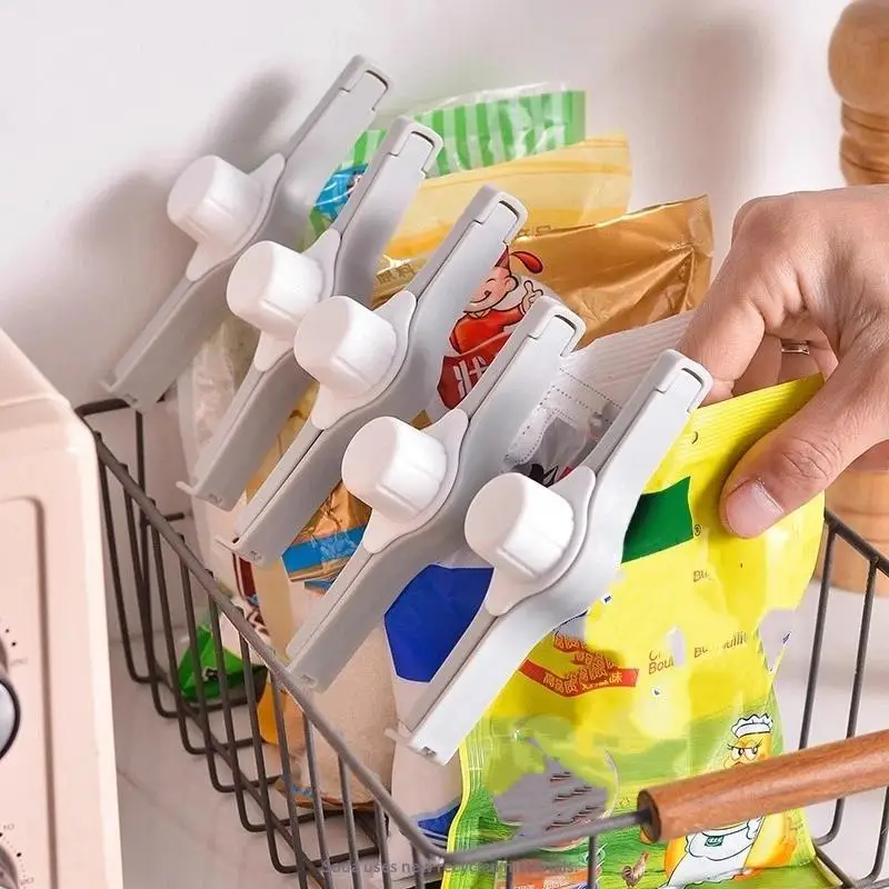 10Pcs Kitchen Storage Food Snack Sealing Bag Clips Screw Cap Seasoning Bag Milk Powder Bag Preservation Clip Gadgets Home Acces