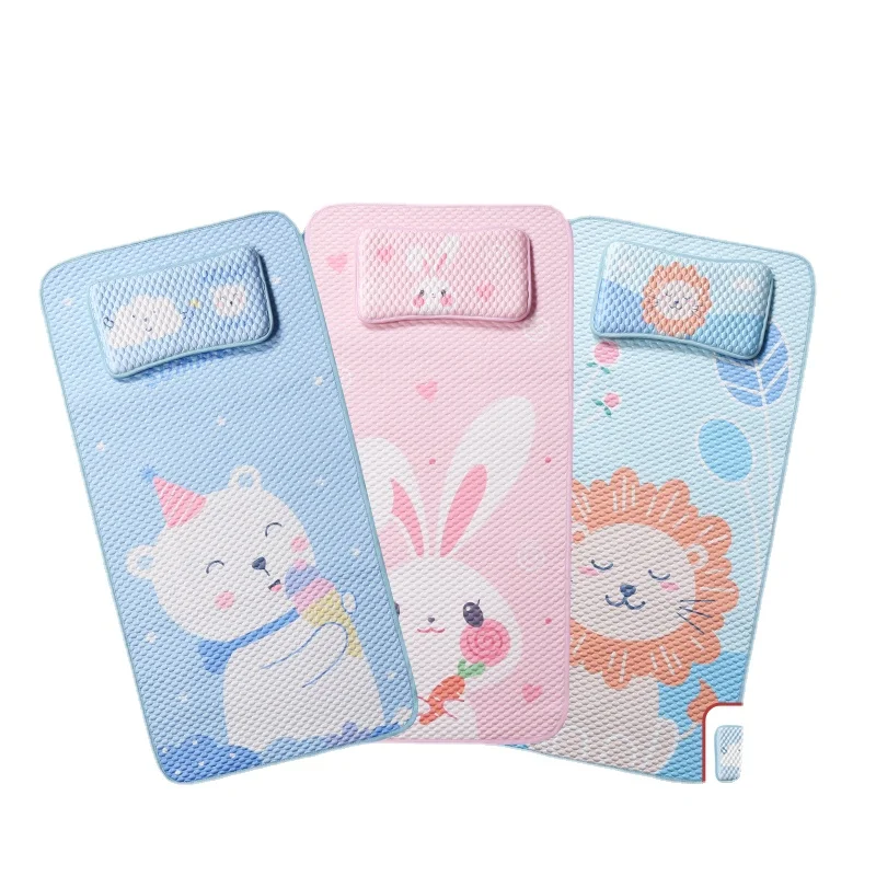 

Zl Baby Ice Silk Summer Mat Baby Can Use Baby Crib Mat Pad Cooling Mat for Summer