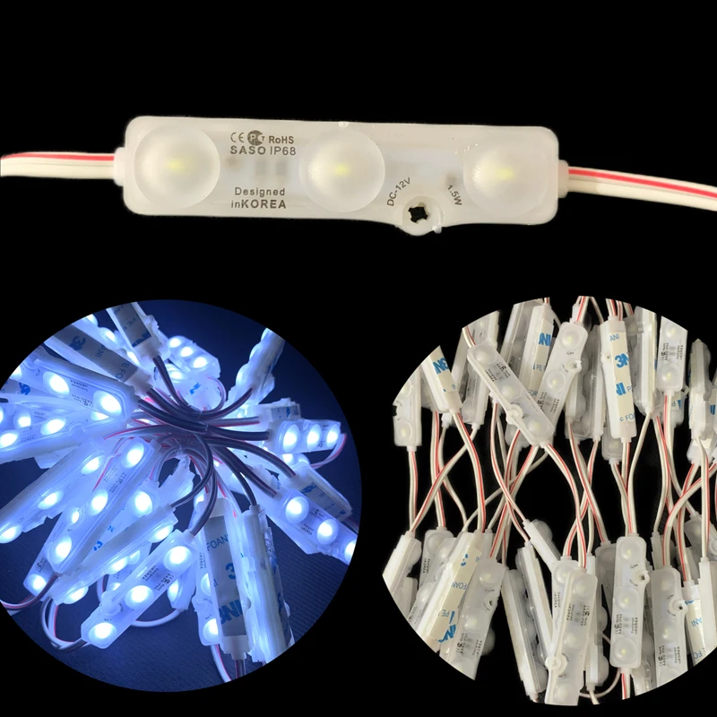 20PCS 1.5W Injection Module super bright 5730 Module with lens Waterproof Decorative Light for Letter Sign Advertising Signs