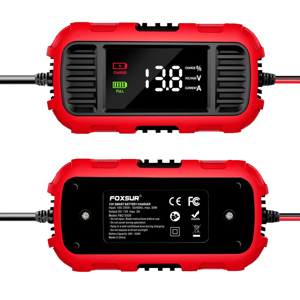 

Battery Maintenance Digital For Lead-Acid Battery Charger Smart Battery Charger For Car Motorcycle Scooter Battery Charging