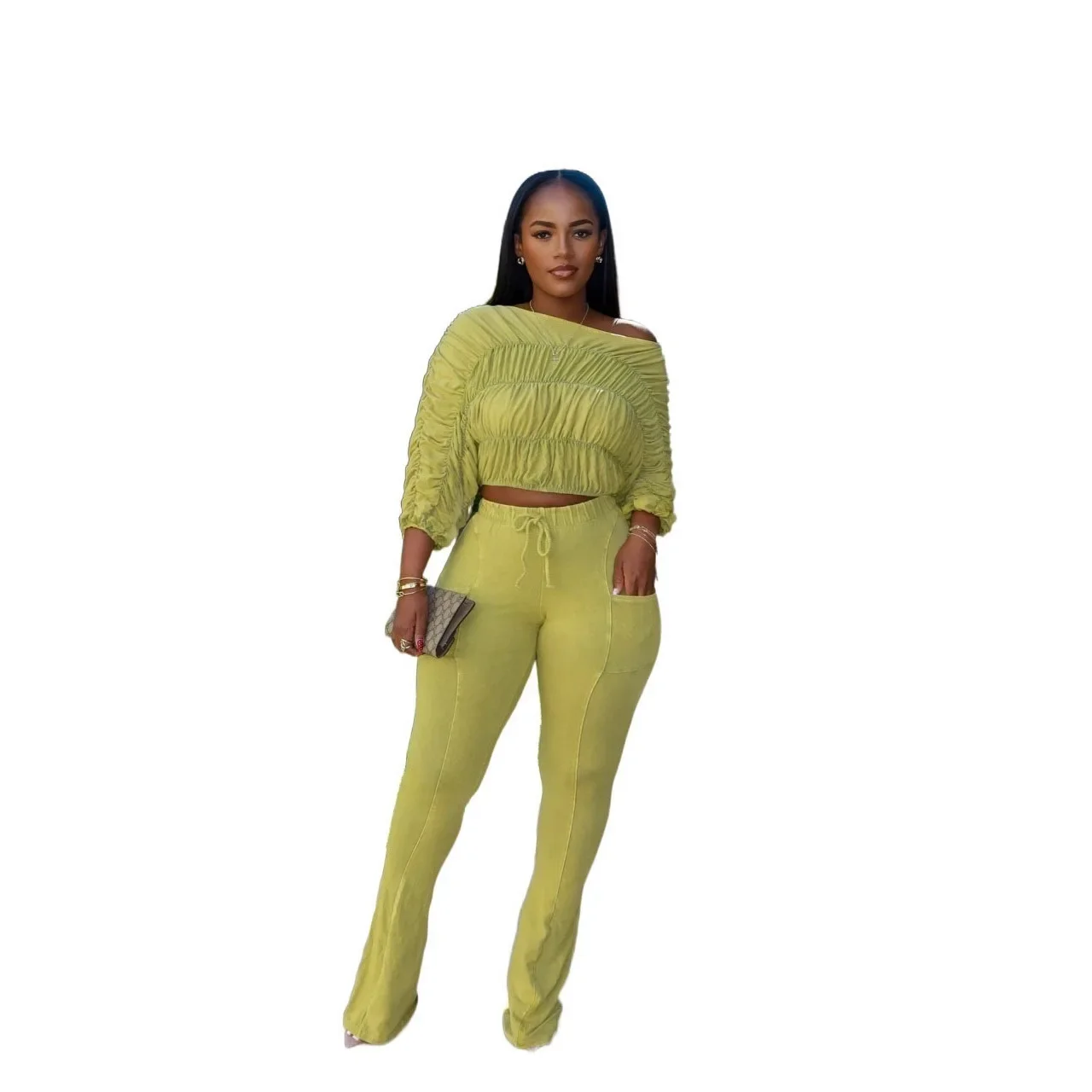 

2-х предметная африканская одежда для женщин, осенняя мода, африканский топ из полиэстера с короткими рукавами, брюки, одинаковые комплекты, Дашики, африканская одежда