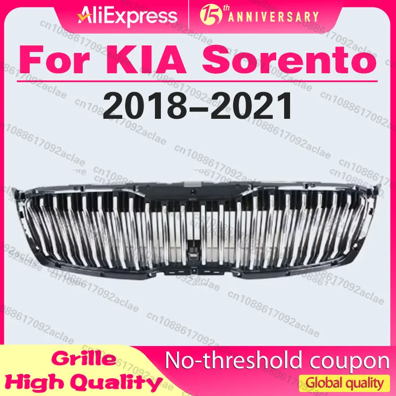 Решетка радиатора для KIA Sorento 2018-2021, передняя, гоночная, из ABS-пластика, сетчатая, аксессуары для капота
