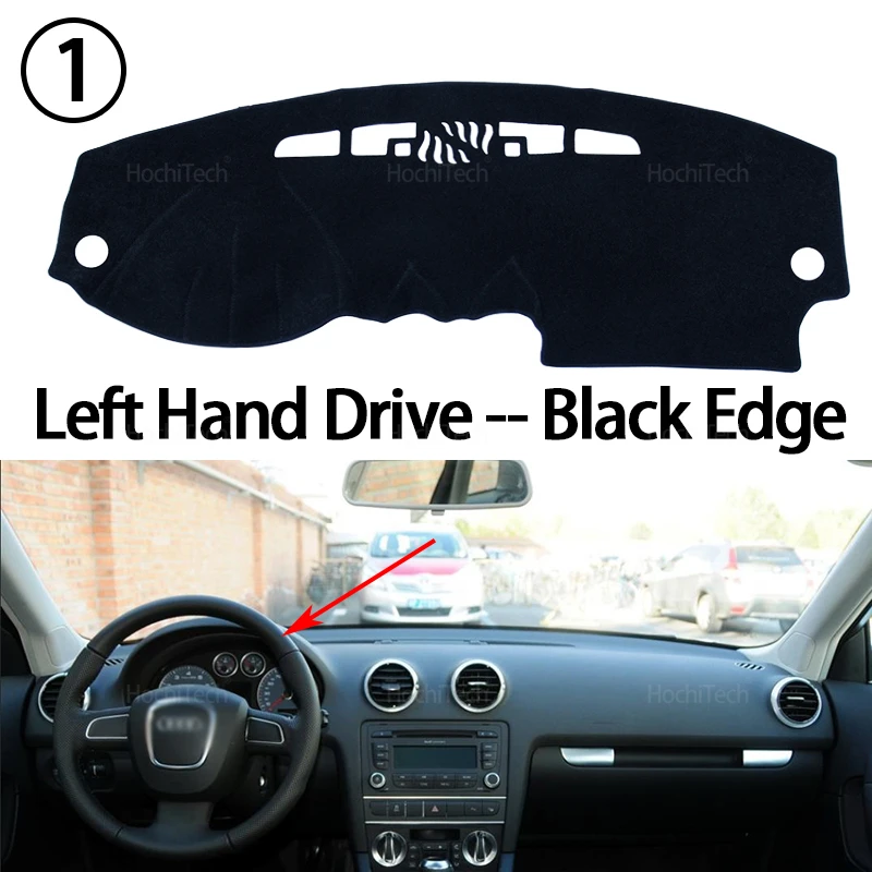 For Audi A3 8P 2003-2012 S-line Interior Accessories Auto Car Dashboard Cover Dash Mat Board Pad Carpet Dashmat Anti-UV Mats