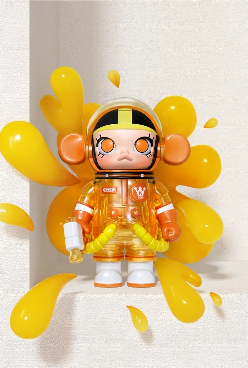 Original POPMART MEGA SPACE MOLLY 100% Anniversary Series 4 Exquisite Blind Box Action Figure Heartbeat Collection