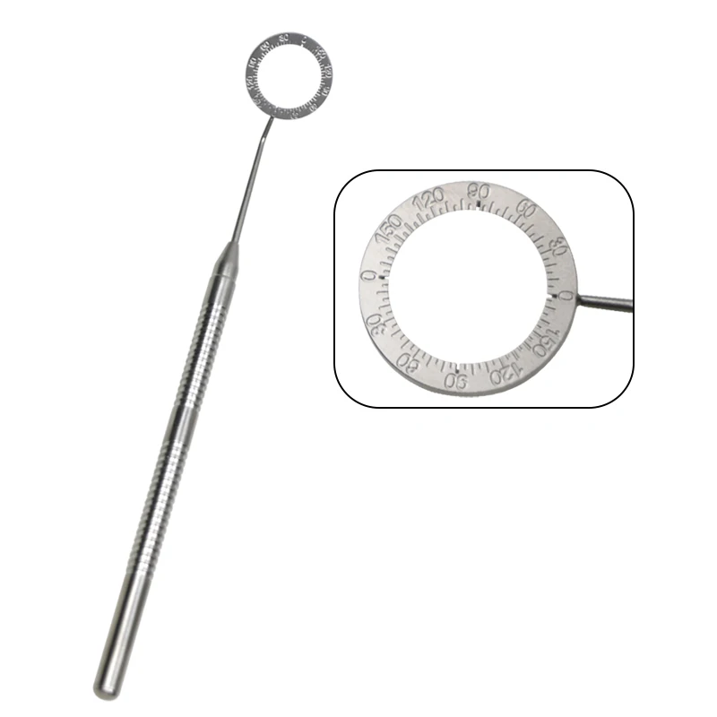 GREATLH Corneal Marking Ring Marker 1pcs Ophthalmic Mendez Degree Gauge Rings Stainless Steel Ophthalmic Surgical Instruments