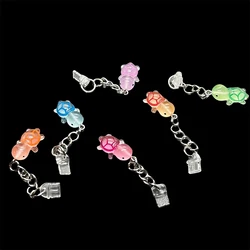 Cute Glow In the Dark Resin Turtle Charm Dust Plugs for Mobile Phone, Tablets, Laptops, USB-C & Lightening Port