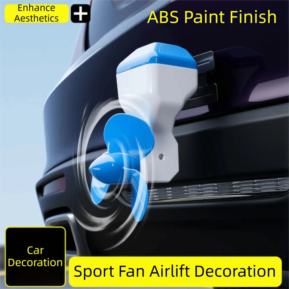 Strongly Adhesive Rear Bumper Decorations Self-sticking Angle Adjustable Propeller Shaped Ornament Fixation Small Windmill