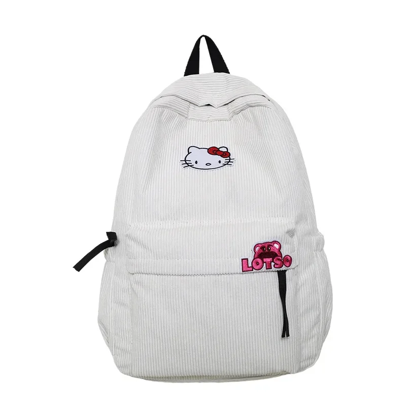 مرحبا كيتي الطفل على ظهره فتاة جديدة الترفيه الكرتون سعة كبيرة حقيبة مدرسية الطالب أنيمي الشكل Kawaii الكرتون