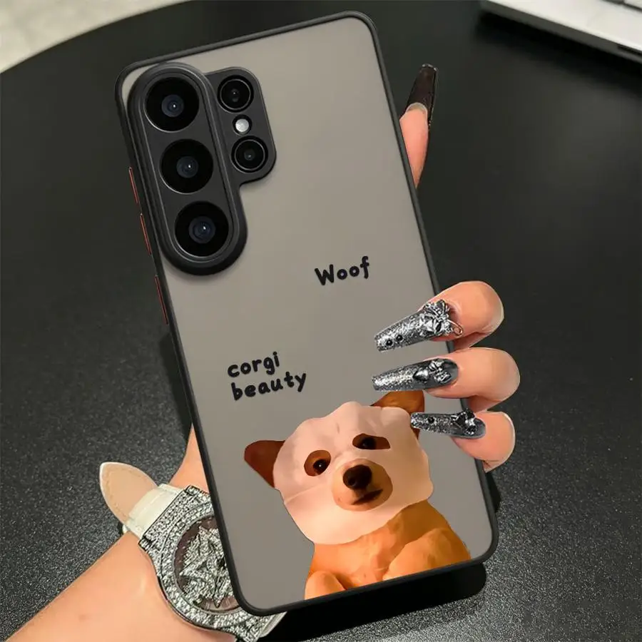 Funny Mask Puppy Case for Samsung Galaxy S26 S24 Plus Note 20 Ultra 10+ S21 S22 S23 FE S20 FE S25 Ultra Funda Back Phone Cover