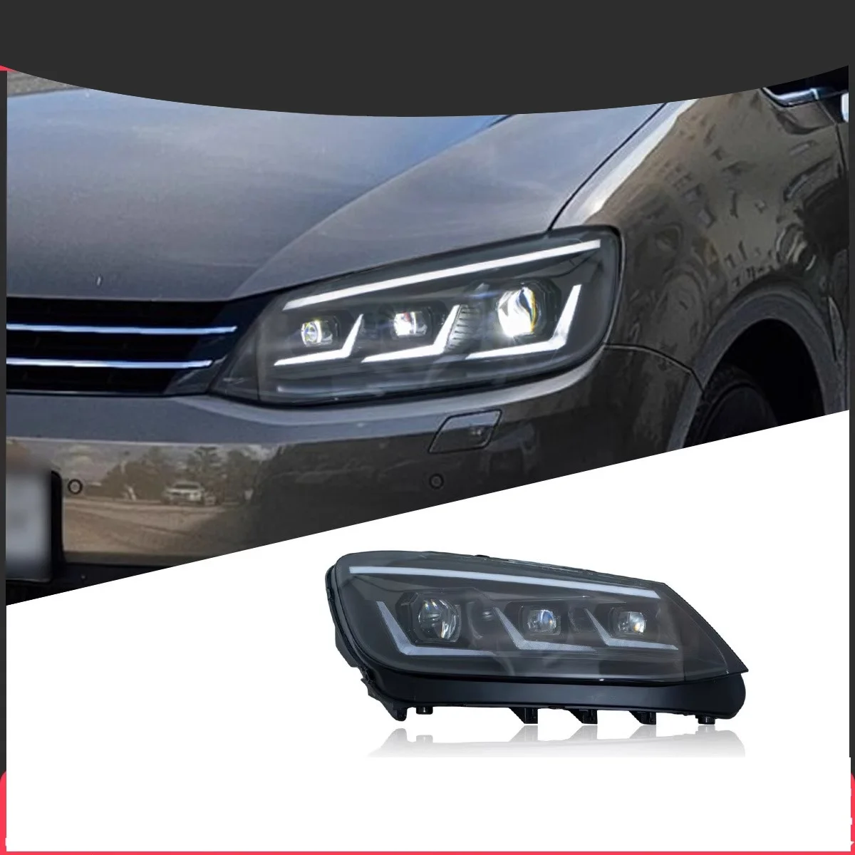 

Фара в сборе для Volkswagen vw Sharan 12-19 светодиодные указатели поворота дневные ходовые огни автомобильные аксессуары