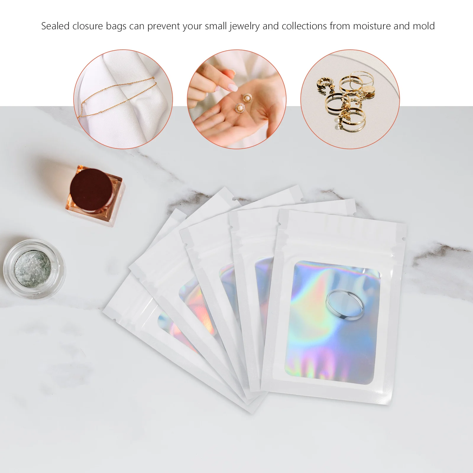 

100 шт., самозапечатывающаяся сумка для таблеток, пластиковая сумка для сережек, водонепроницаемая сумка для хранения ювелирных изделий для мелких предметов, сумки для ювелирных изделий, сумки на молнии