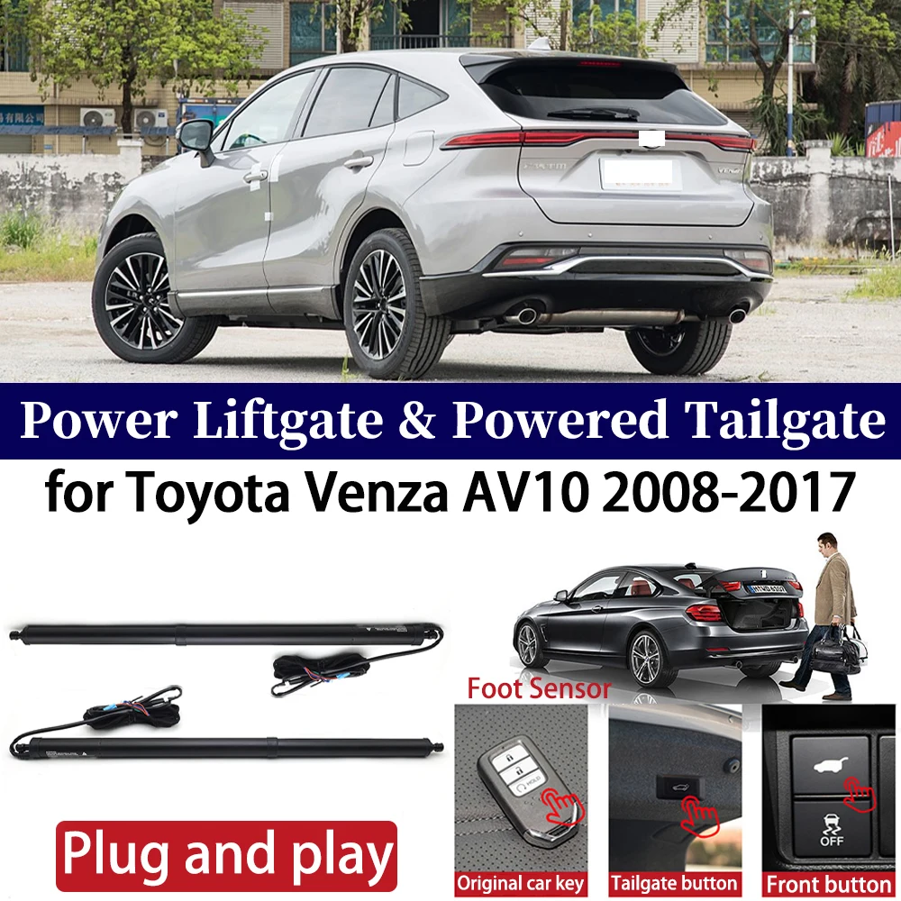 

ZhuCamX for Toyota Venza AV10 2008-2017 Car Power Liftgate Automatic One-Click Powered Tailgate Strut opener Plug and play