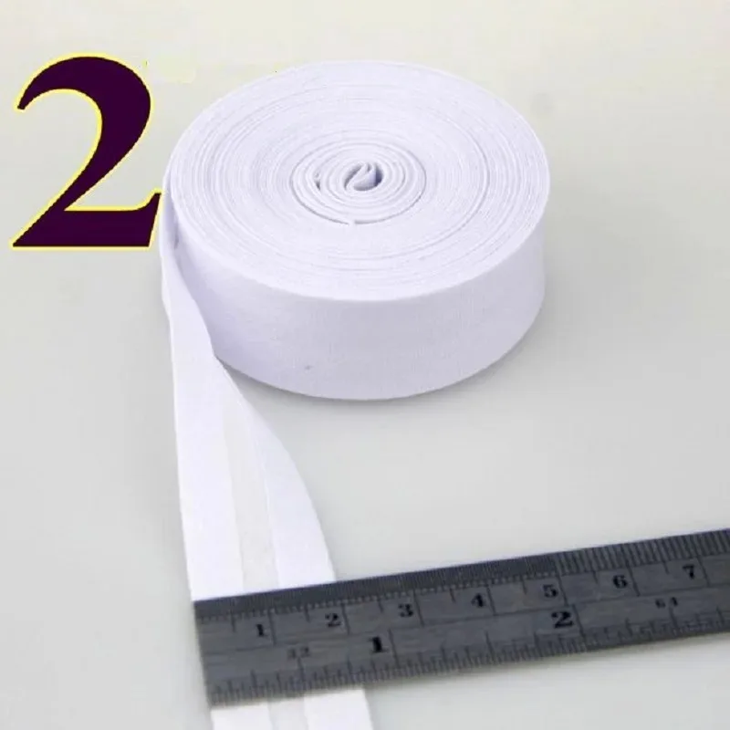 15mm Width Ironed Single Fold Cotton Bias Binding Cloth Tape for Garment Quilt Cushion Craft DIY Accessories 10 Meters/roll