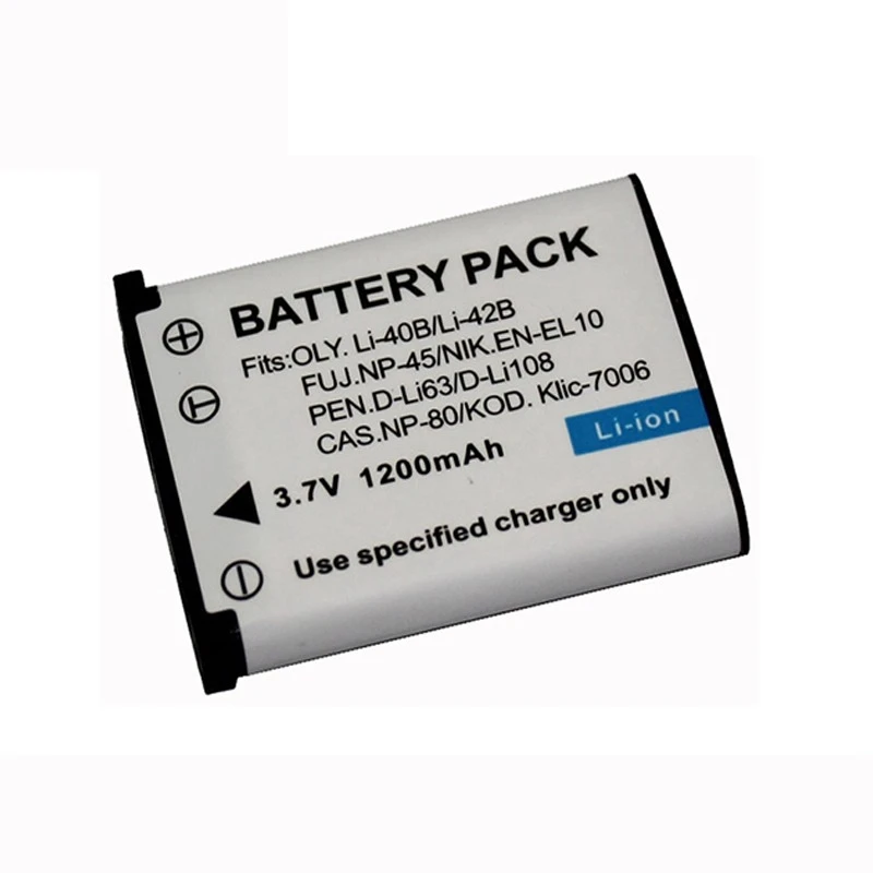 بطارية كاميرا 3.7 فولت 1200 مللي أمبير في الساعة D-LI63، لـ Pentax LS465 LS1100 RS1500 LS1000 NB1000 RS1000