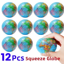 12Pcs Squeeze Toys Stress Relief PU Foam Squeeze Ball Hand Wrist Exercise Sponge Toys for Kids Adults Child Educational Gifts