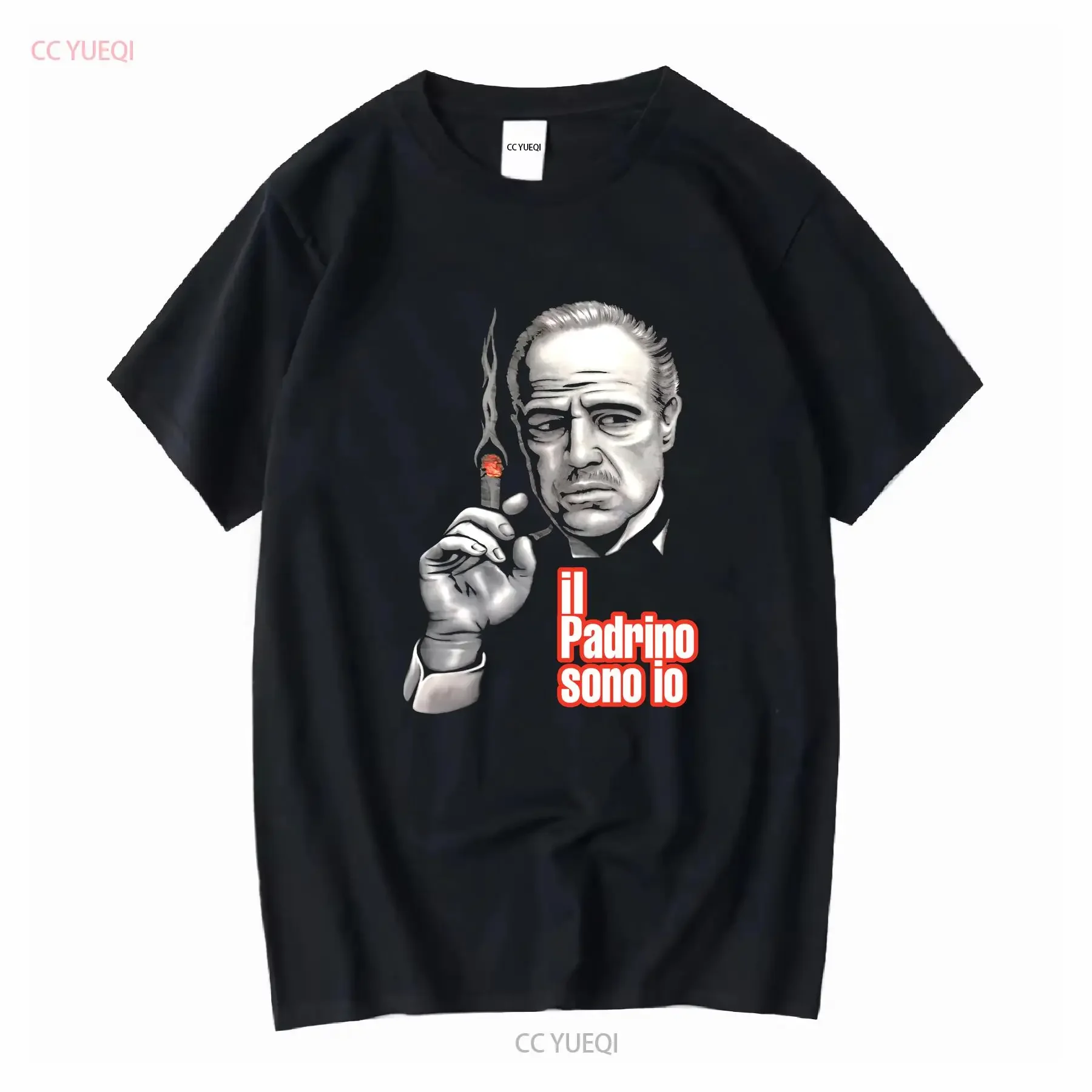 The Godfather il Padrino Sono io Movie T Shirt Size L Men Black Large vintage Washed Stylish Casual streetwear fashion