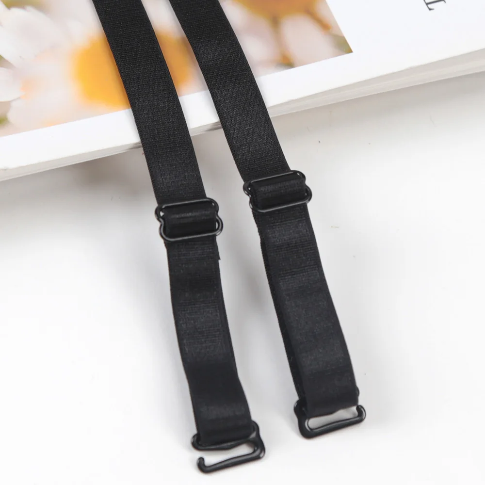 Underwear Shoulder Strap Women Slip Resistant Bra Straps Shoulder Elastic Basic Color Skin White Black Accessories Lingerie