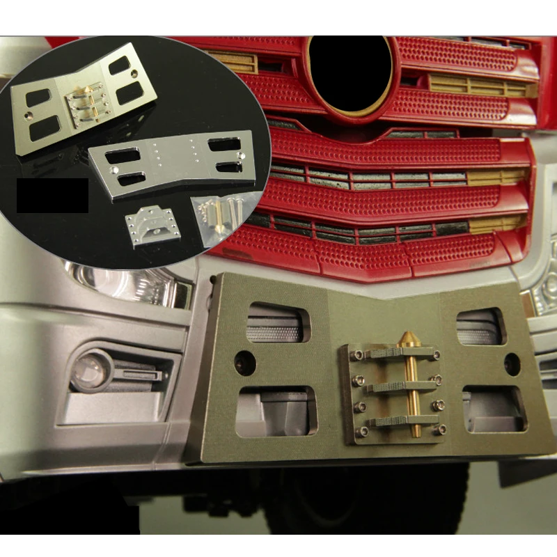 Metalen Voorhaak Onderdelen voor 1/14 Tamiya RC Truck Kipper Benz 1851 ACTROS AROCS 3363 Auto Model DIY Upgrade RC Accessoires Speelgoed