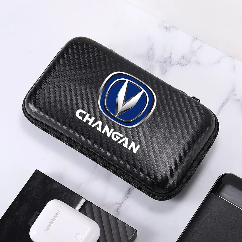 Carbon fiber digital Supplies Storage bag Armrest Box Storage For changan CS75 CS95 CS35 CS15 CS55 CS85 Eado alsvin uni k Car