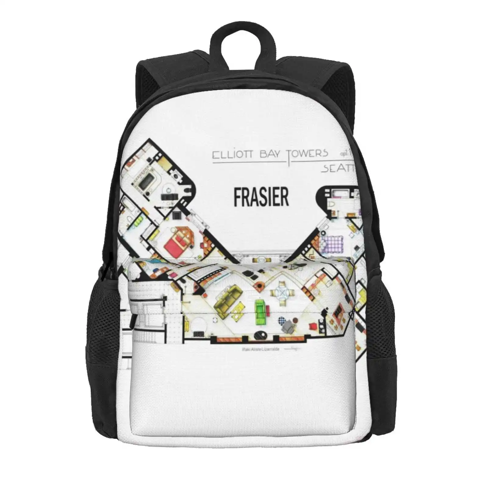 Frasier Apartment Floorplan Hot Sale Schoolbag Backpack Fashion Bags