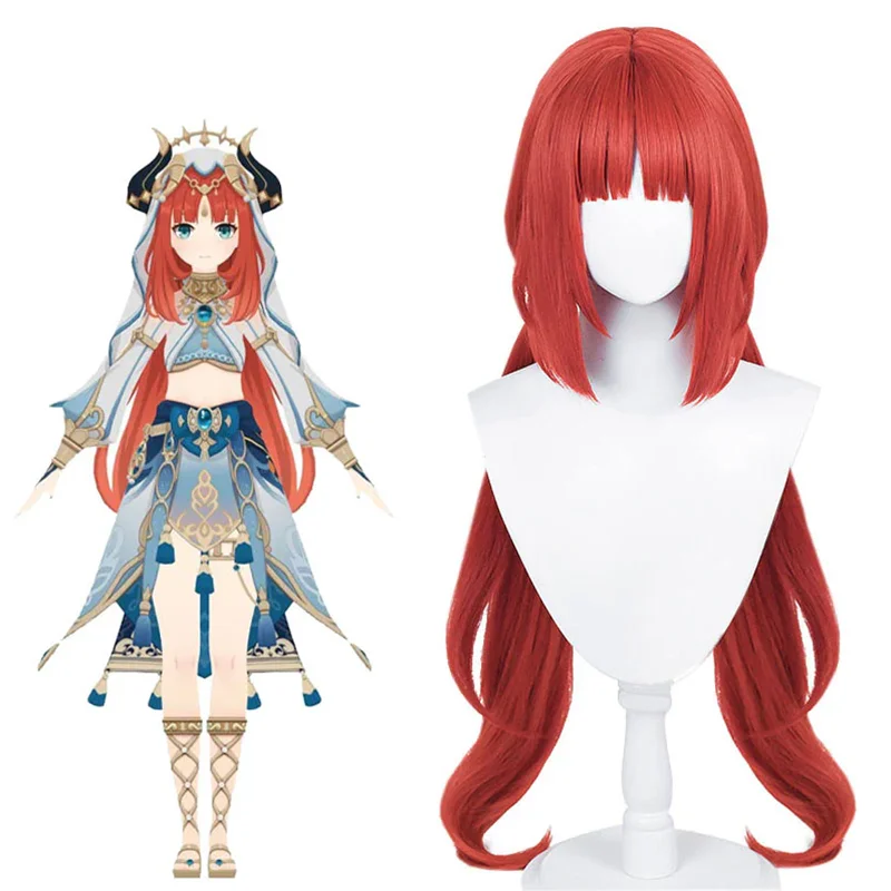 

Cosplay Wigs for Genshin Impact Sumeru Nilou 80cm Red Game Wig