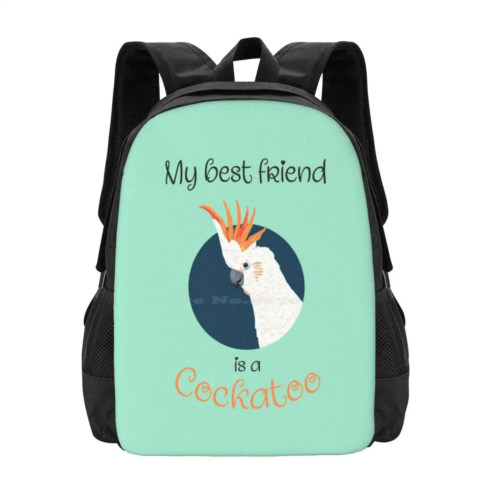 

Мой лучший друг — это рюкзак Cockatoo для студентов, школьная дорожная сумка для ноутбука, мой лучший друг — Cockatoo Zookeeper Geocreate