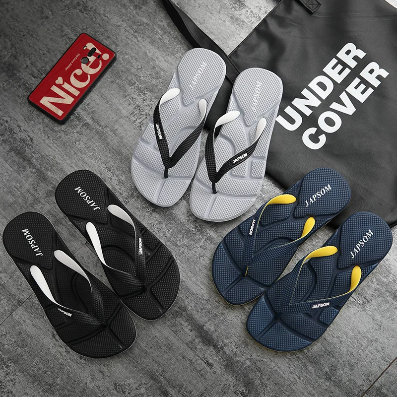 Luxury Massage Slippers Men Flip Flops Mixed Colour Casual Slides Beach Flip Flops Eva Slippers Summer Chanclas Hombre Big Size