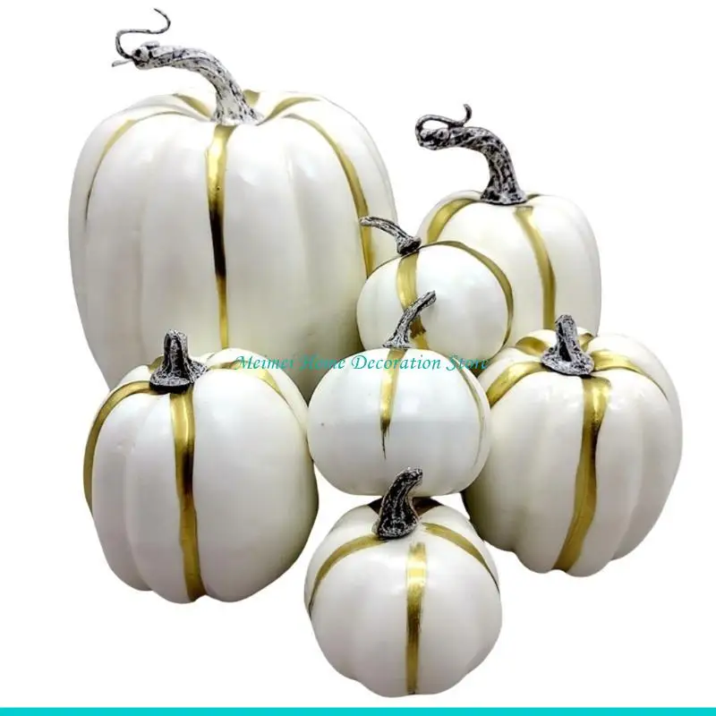 H7BF Dumpkin Foam Decors Halloween Halloween Pumpkin Ornamt