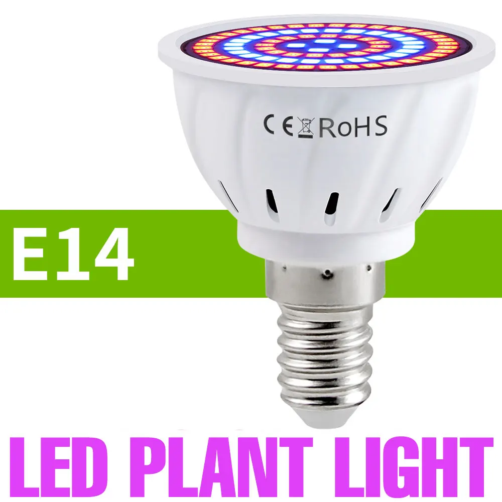 9W E27/E26 LED Grow Light GU10 Volledige Spectrum Plant Lamp E14 Voor Indoor Ingemaakte Fruit Growbox Teelt Lamp MR16 AC220V 5W 7W