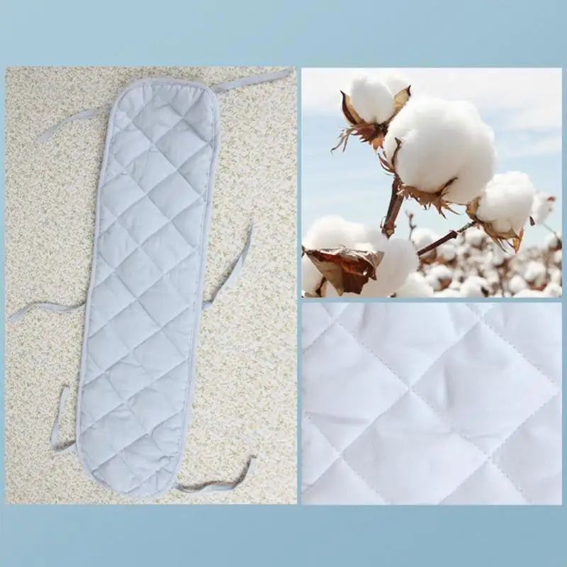 E06F Baby Anti-Bite Feste Farbbett Zaun Leitplankenabdeckung Weiches Baumwollbaby Safes Zahnen kaut atmungsaktueller Beschützer