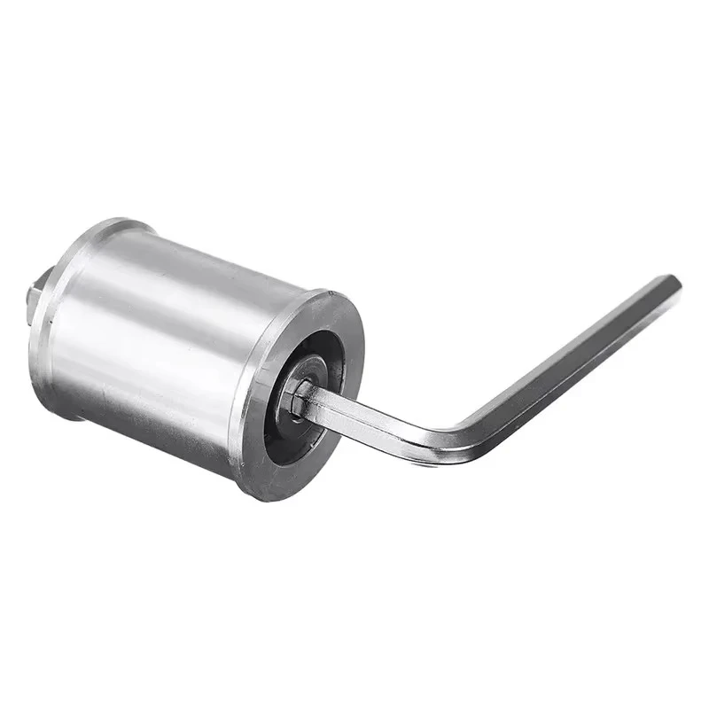 30/50mm Sander Conveyor Guide Wheel With 8mm stainless steel Shaft Rod / Wrench Aluminum alloy Double Bearing Driving Wheel Belt